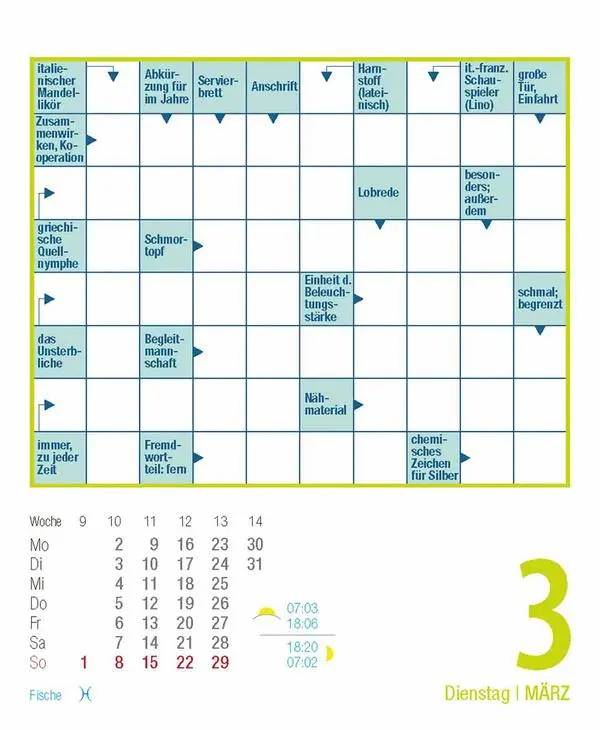 Bild: 9783731887010 | Kreuzworträtsel 2026 | Verlag Korsch | Kalender | 328 S. | Deutsch