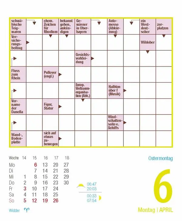 Bild: 9783731887010 | Kreuzworträtsel 2026 | Verlag Korsch | Kalender | 328 S. | Deutsch