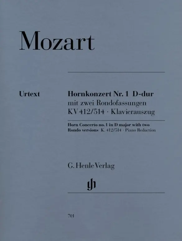 Cover: 9790201807010 | Concerto for Horn and Orchestra No. 1 D major | Henrik Wiese (u. a.)