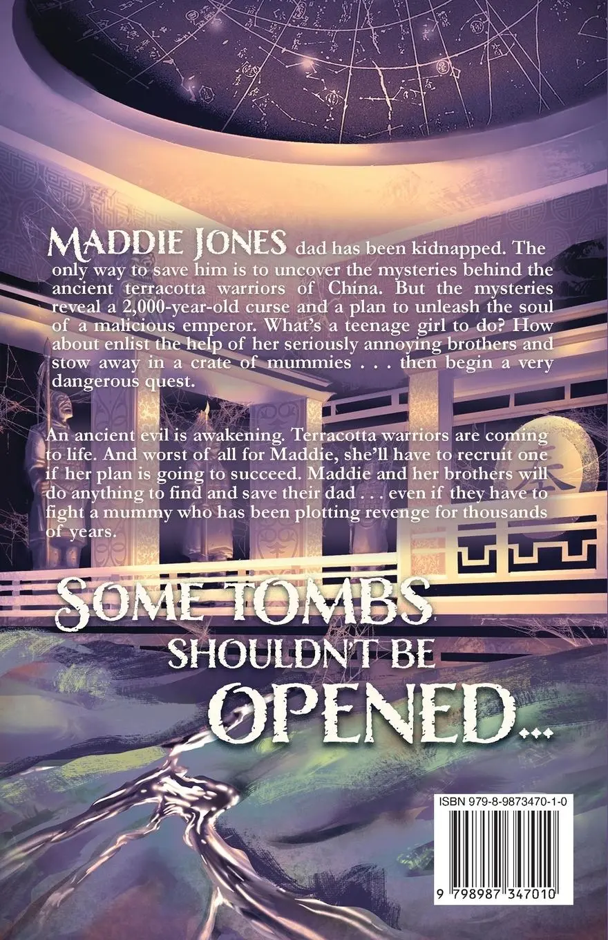 Rückseite: 9798987347010 | Curse of the Terracotta Warriors | A Maddie Jones Mystery, Book 1