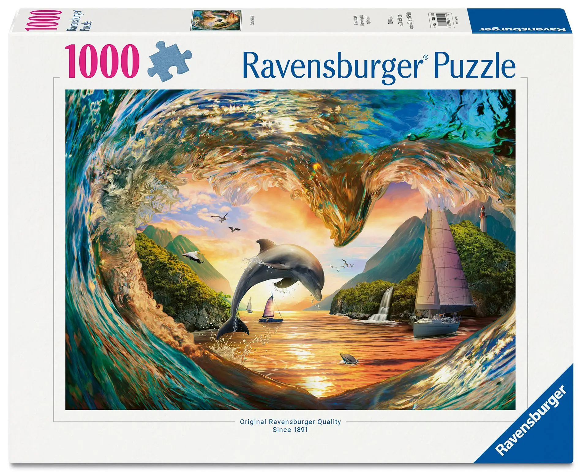 Cover: 4005555017110 | Erwachsenenpuzzle 1000 Teile - Sprung in den Sonnenuntergang | Spiel