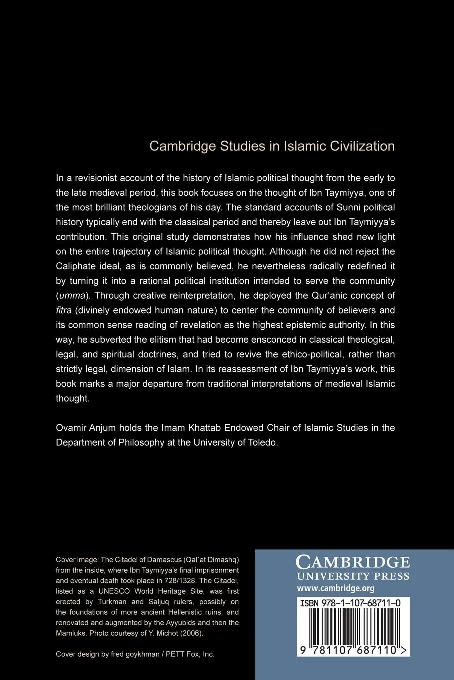 Rückseite: 9781107687110 | Politics, Law, and Community in Islamic Thought | The Taymiyyan Moment