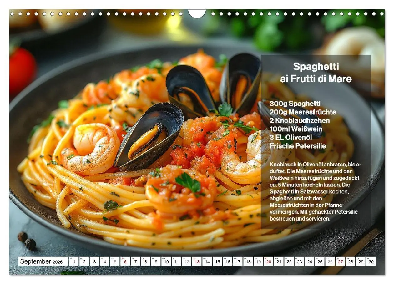 Bild: 9783457337110 | Italienische Spaghetti Rezepte - Leckere Soßen für jeden Monat...
