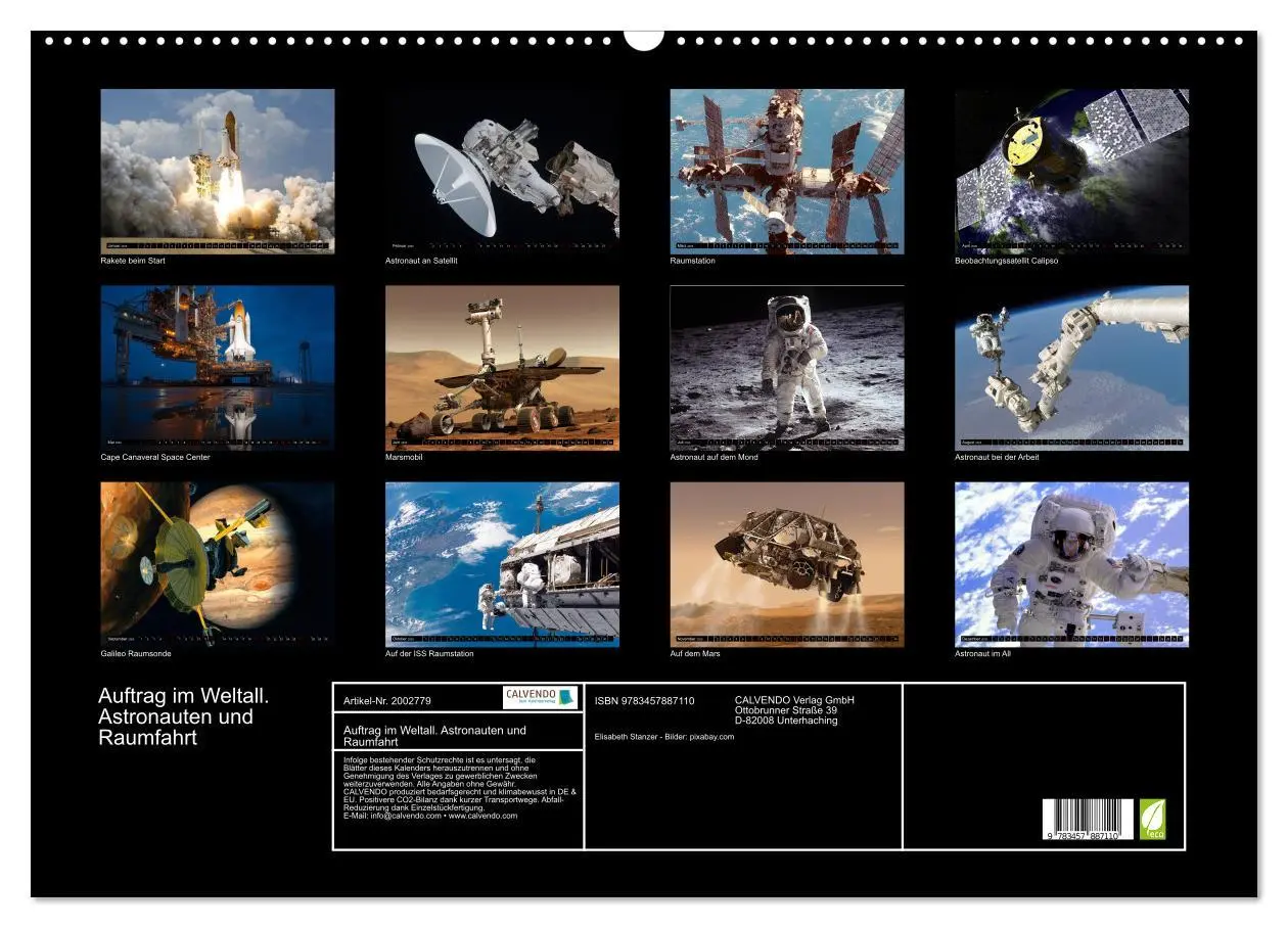 Bild: 9783457887110 | Auftrag im Weltall. Astronauten und Raumfahrt (Wandkalender 2026...