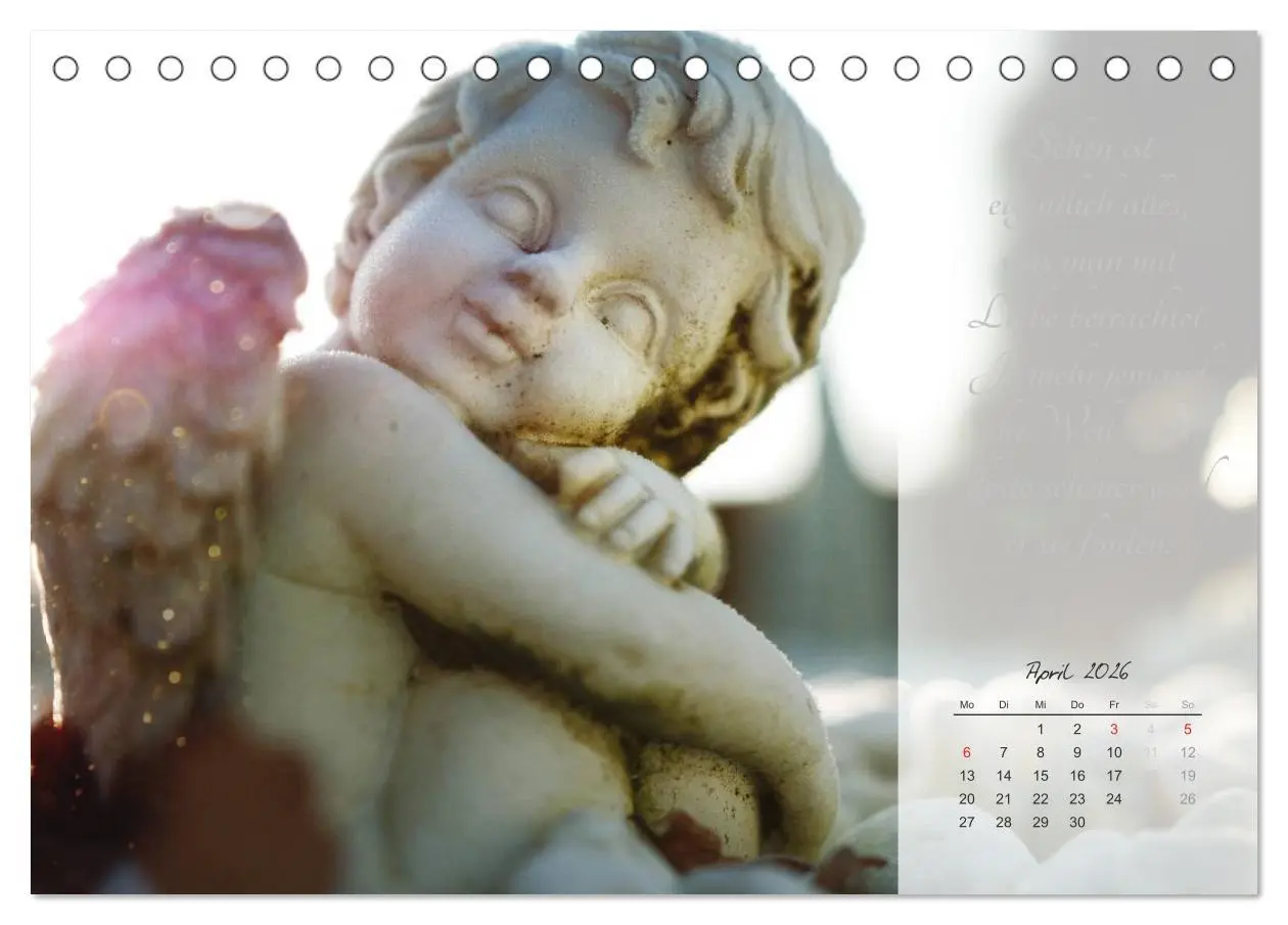 Bild: 9783457957110 | Engel - Träume und Zitate (Tischkalender 2026 DIN A5 quer),...