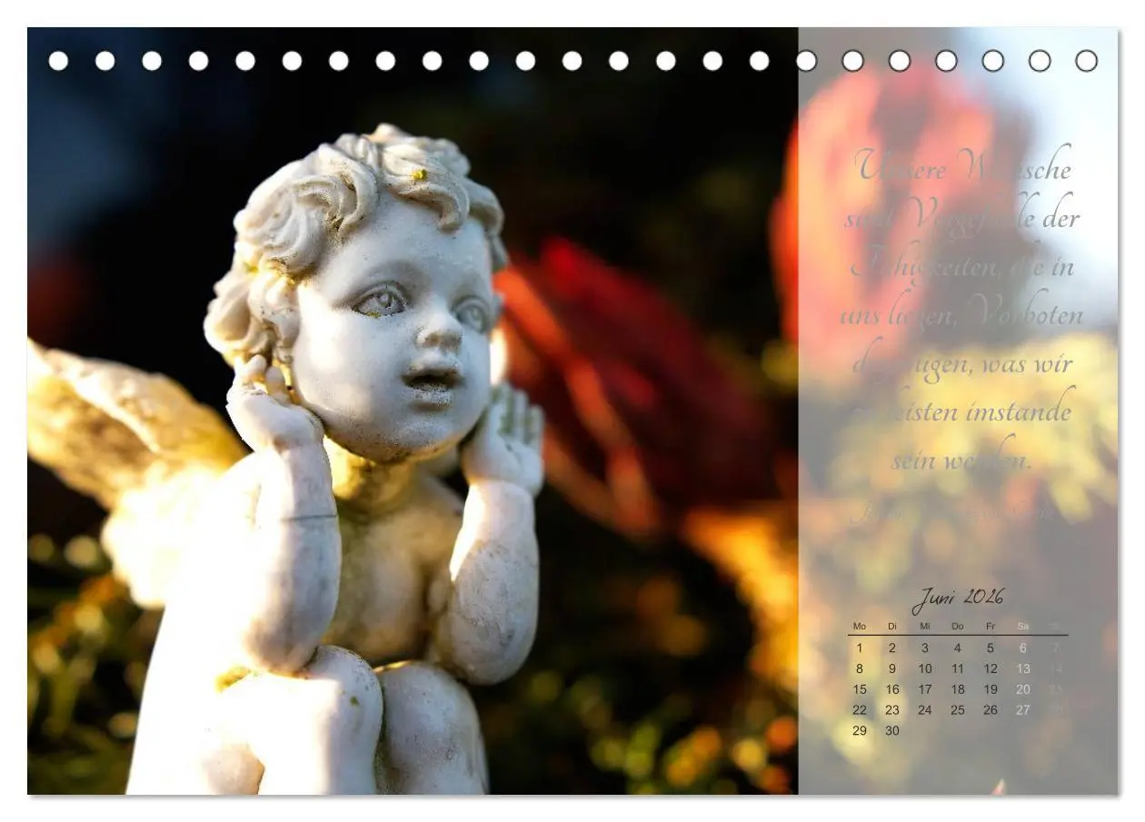 Bild: 9783457957110 | Engel - Träume und Zitate (Tischkalender 2026 DIN A5 quer),...