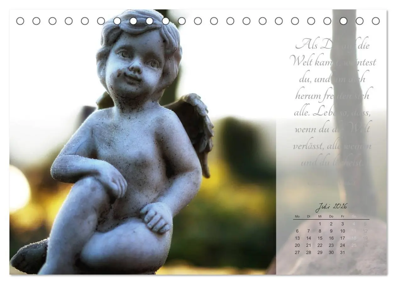 Bild: 9783457957110 | Engel - Träume und Zitate (Tischkalender 2026 DIN A5 quer),...