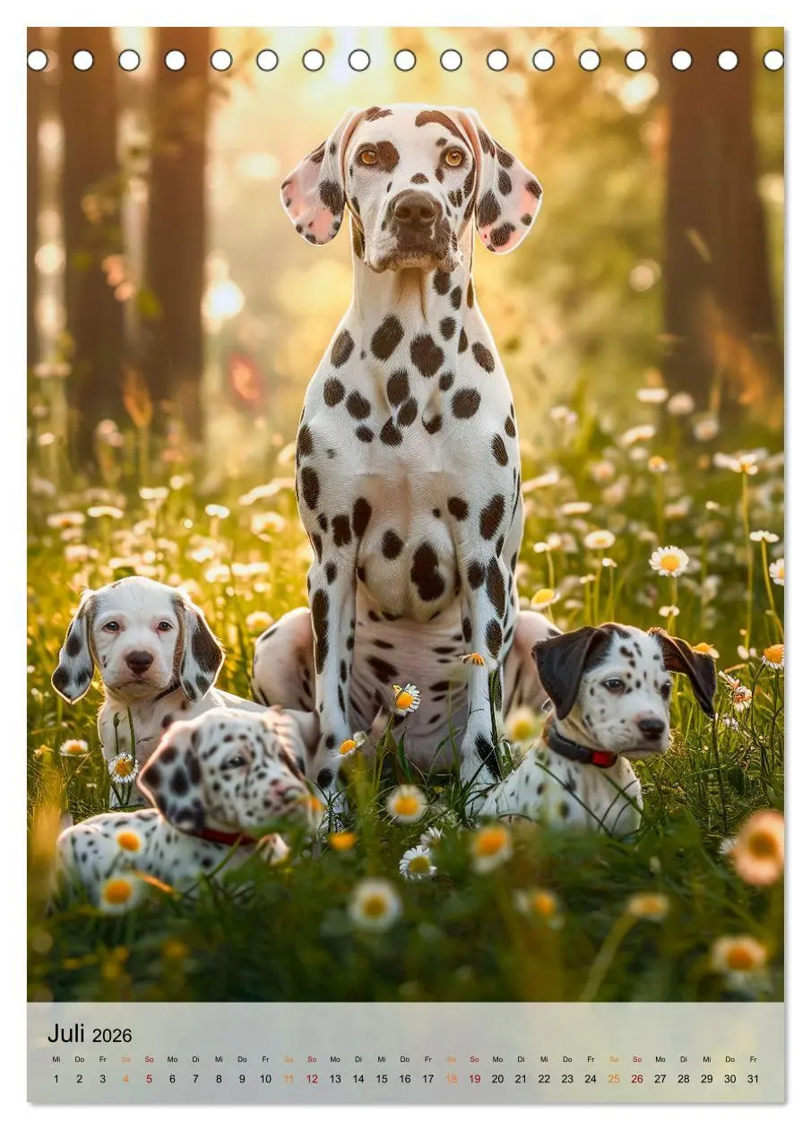 Bild: 9783516287110 | Dalmatiner - freundlich und temperamentvoll (Tischkalender 2026 DIN...