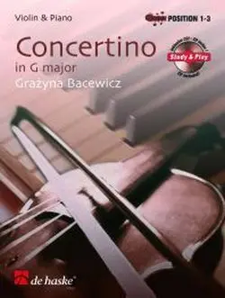 Cover: 9789043127110 | Concertino in G major | Grazyna Bacewicz | De Haske Study and Play