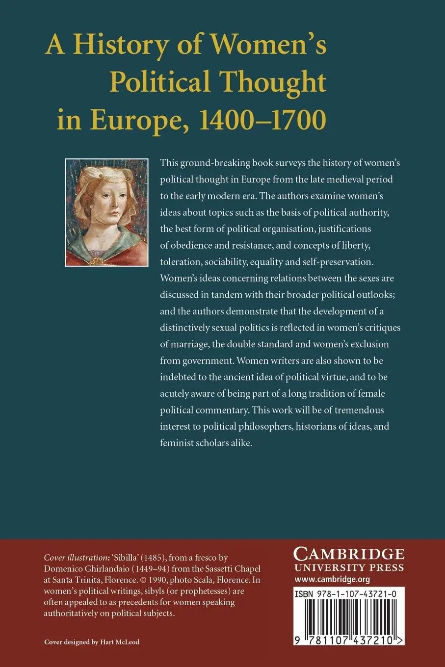 Rückseite: 9781107437210 | A History of Women's Political Thought in Europe, 1400-1700 | Buch