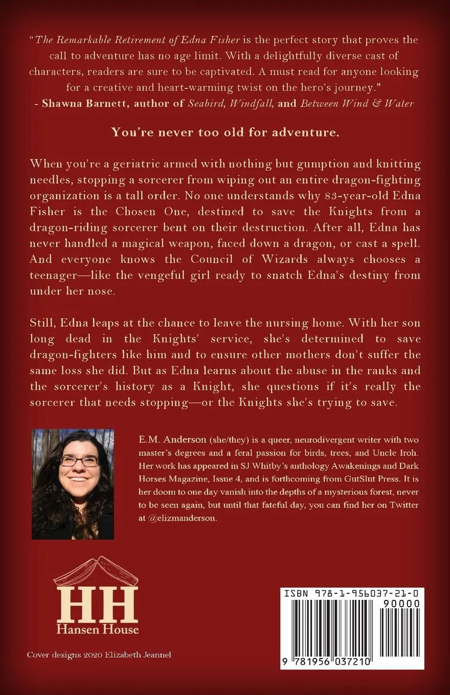 Rückseite: 9781956037210 | The Remarkable Retirement of Edna Fisher | E. M. Anderson | Buch