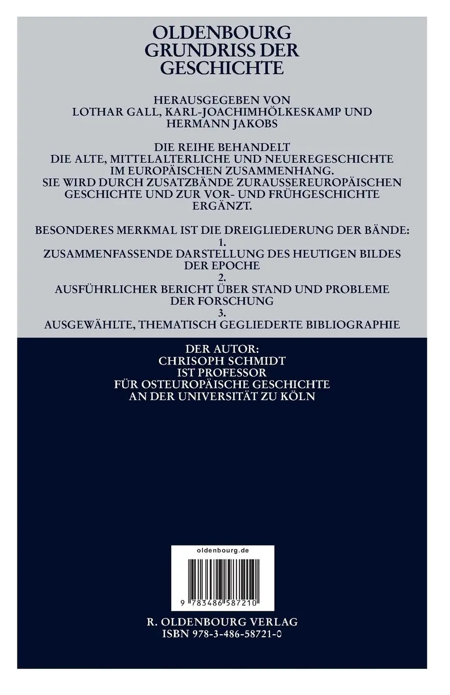 Rückseite: 9783486587210 | Russische Geschichte 1547-1917 | Christoph Schmidt | Taschenbuch | XII