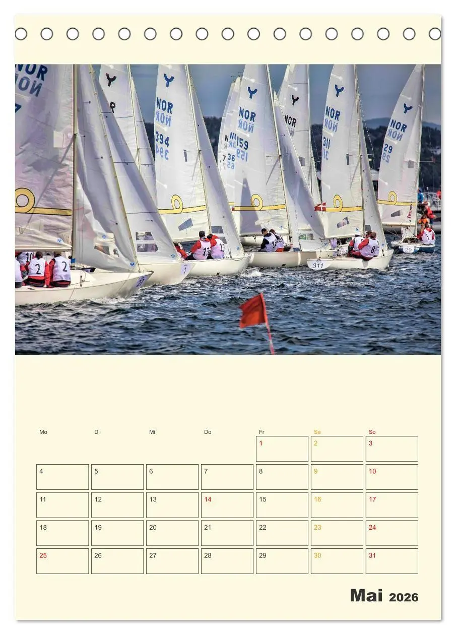 Bild: 9783516347210 | Segeln bis zum Horizont (Tischkalender 2026 DIN A5 hoch), CALVENDO...