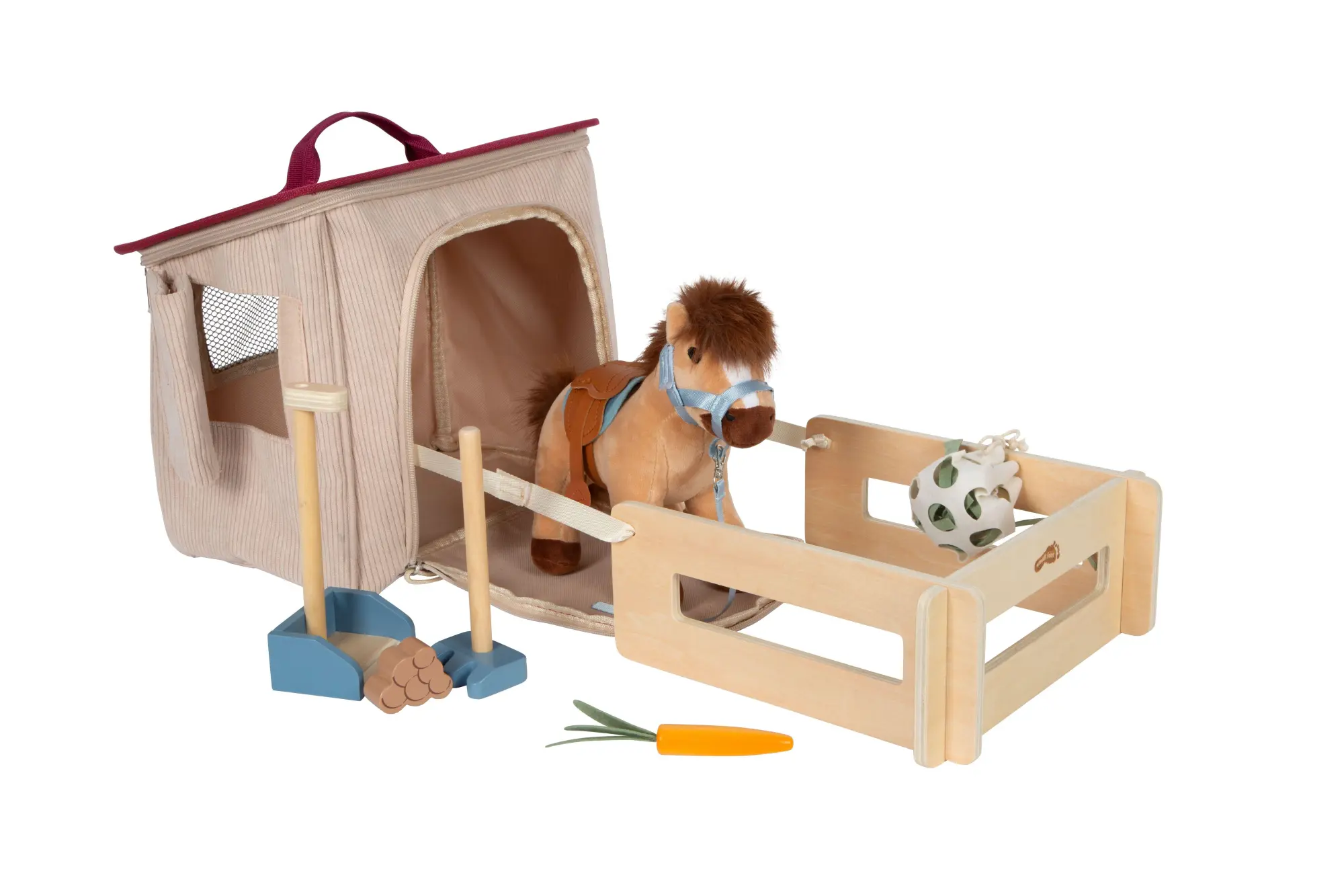 Bild: 4020972127310 | Spielset Pferd mit Stall und Zubehör in der Tasche | 12731 | Deutsch