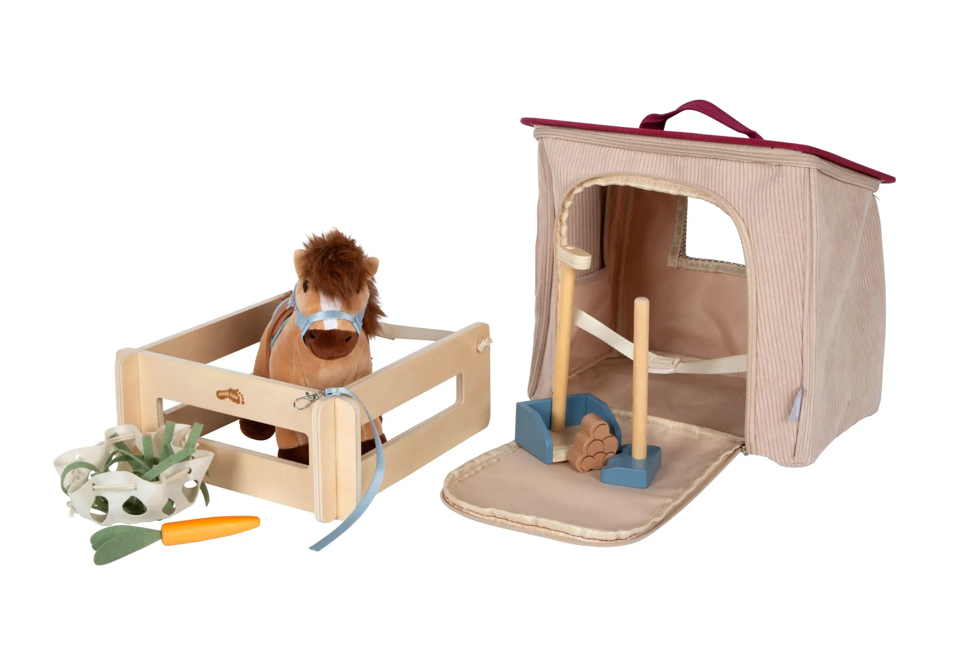 Bild: 4020972127310 | Spielset Pferd mit Stall und Zubehör in der Tasche | 12731 | Deutsch