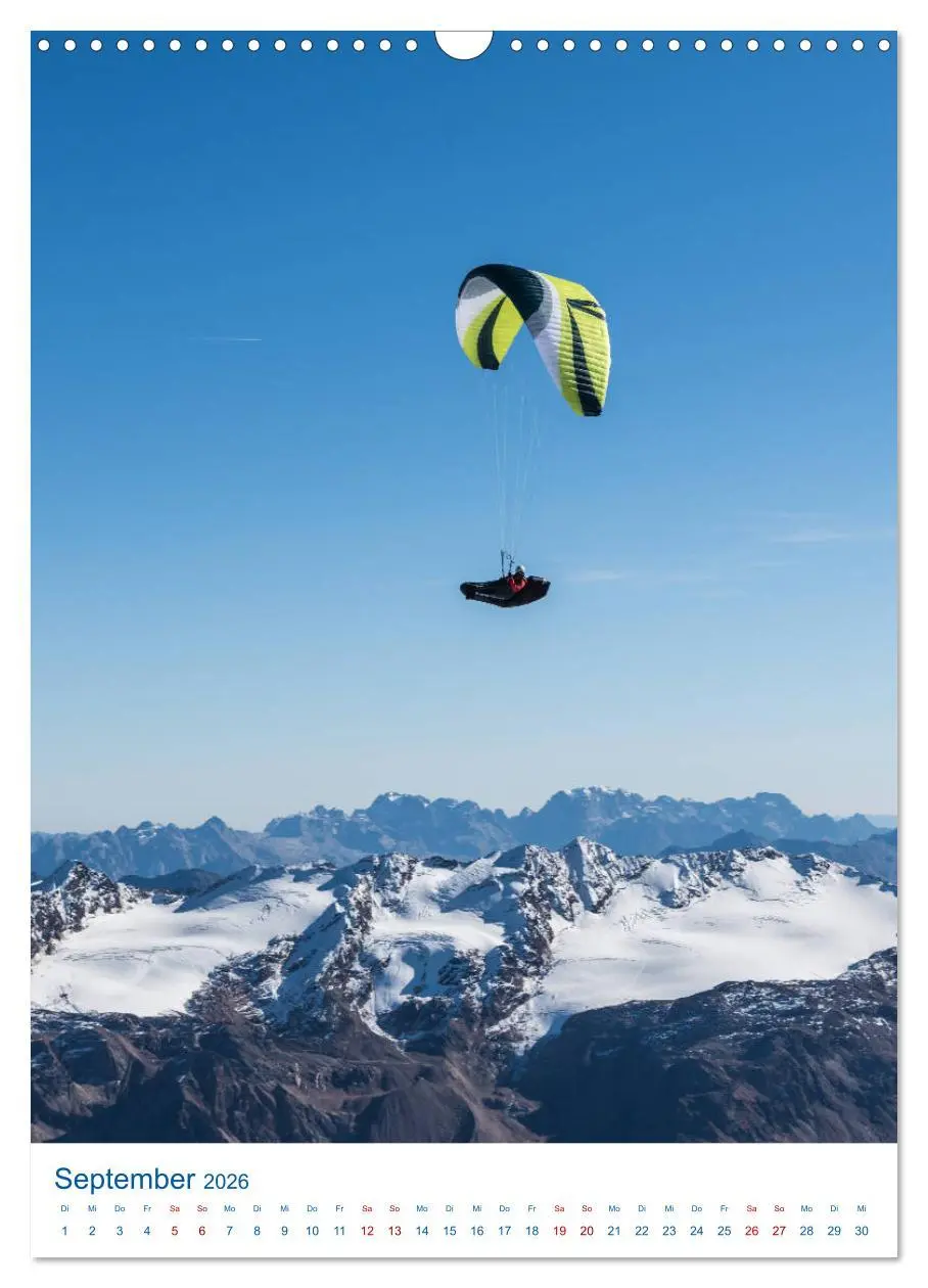 Bild: 9783516407310 | Paragliding - von grünen Wiesen zu schroffen Gletschen...