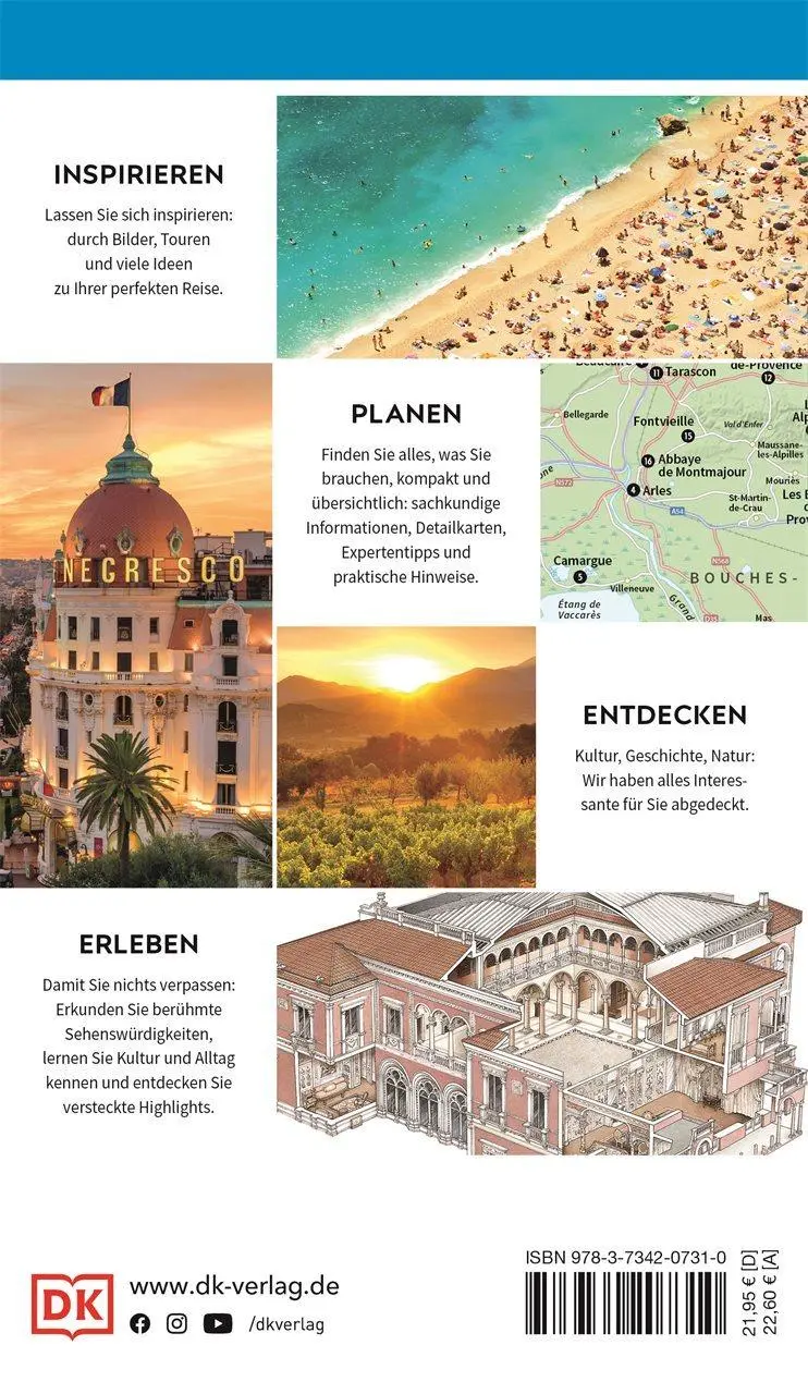 Rückseite: 9783734207310 | Vis-à-Vis Reiseführer Provence &amp; Côte d'Azur | DK Verlag - Reise