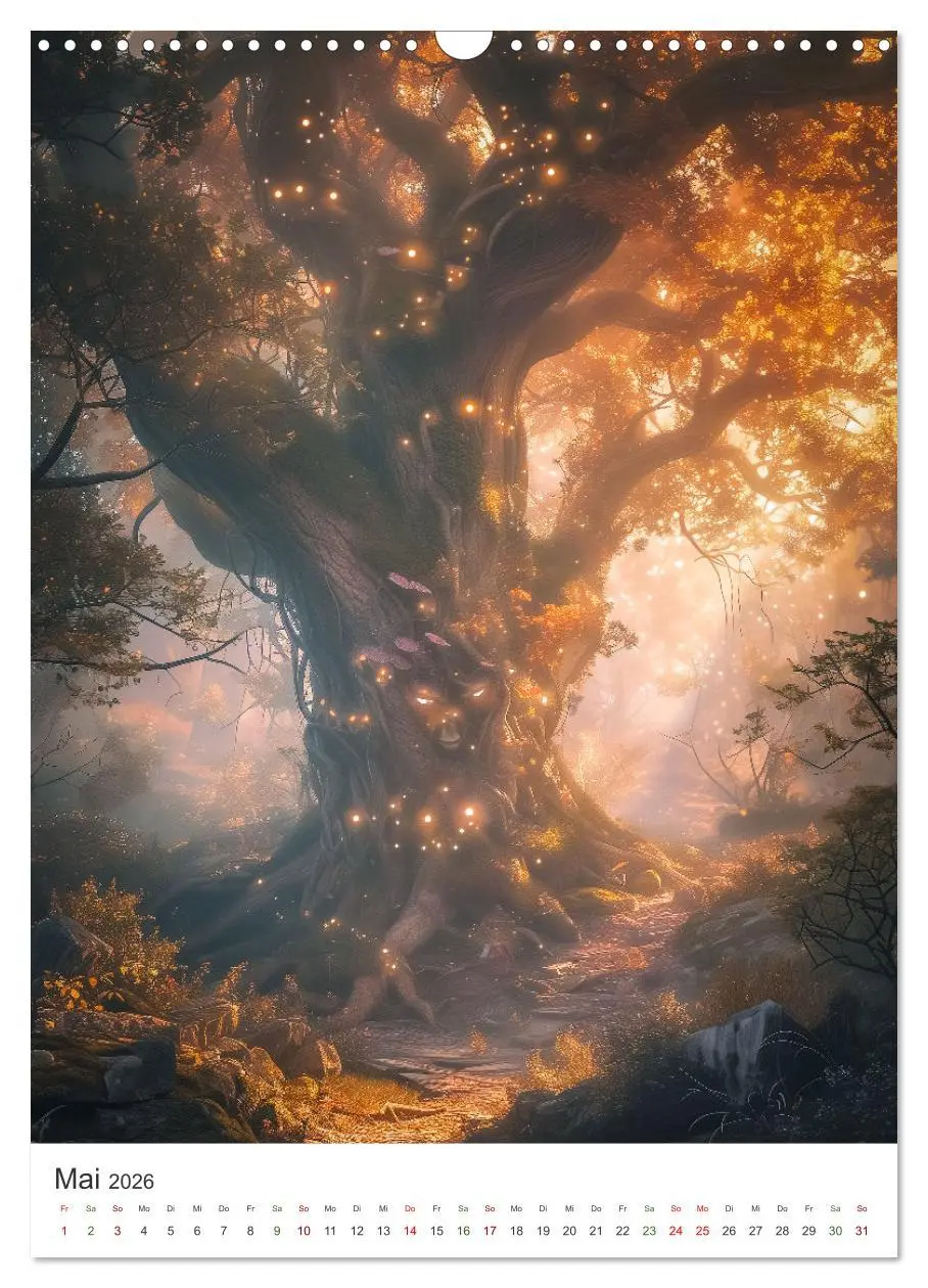 Bild: 9783516257410 | Verwunschener Zauberwald (Wandkalender 2026 DIN A3 hoch), CALVENDO...