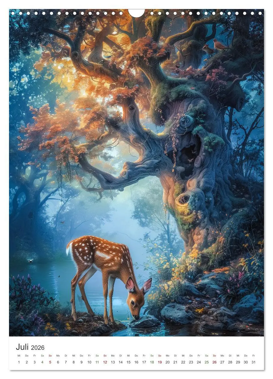 Bild: 9783516257410 | Verwunschener Zauberwald (Wandkalender 2026 DIN A3 hoch), CALVENDO...