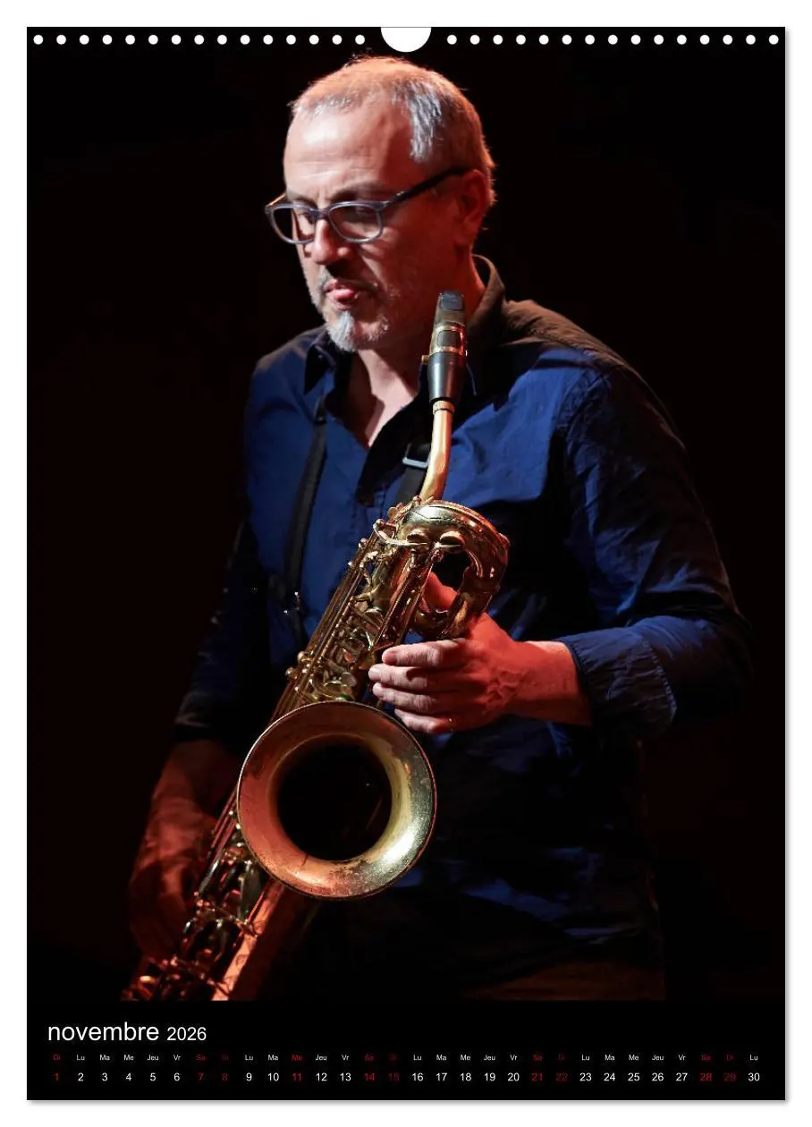 Bild: 9783516567410 | Jazz on sax (Calendrier mural 2026 DIN A3 horizontal), CALVENDO...