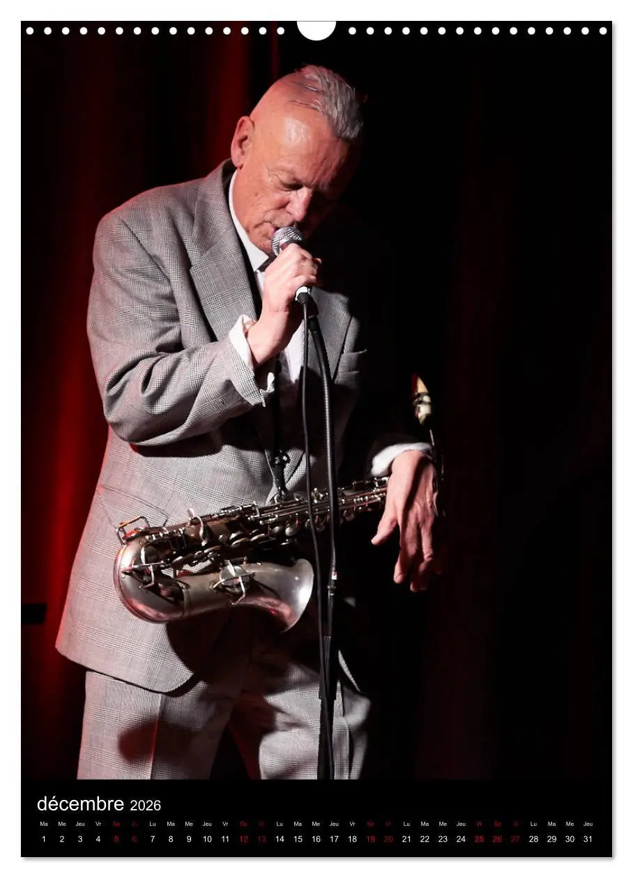 Bild: 9783516567410 | Jazz on sax (Calendrier mural 2026 DIN A3 horizontal), CALVENDO...