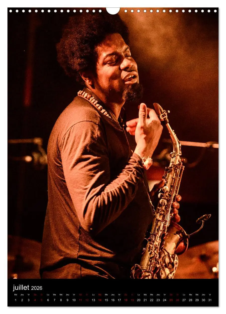 Bild: 9783516567410 | Jazz on sax (Calendrier mural 2026 DIN A3 horizontal), CALVENDO...