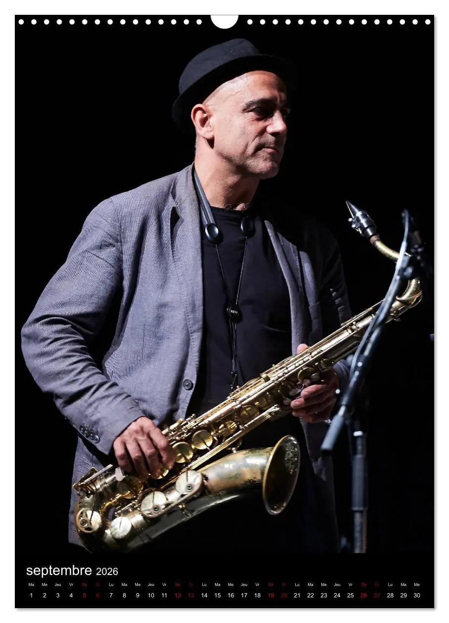 Bild: 9783516567410 | Jazz on sax (Calendrier mural 2026 DIN A3 horizontal), CALVENDO...