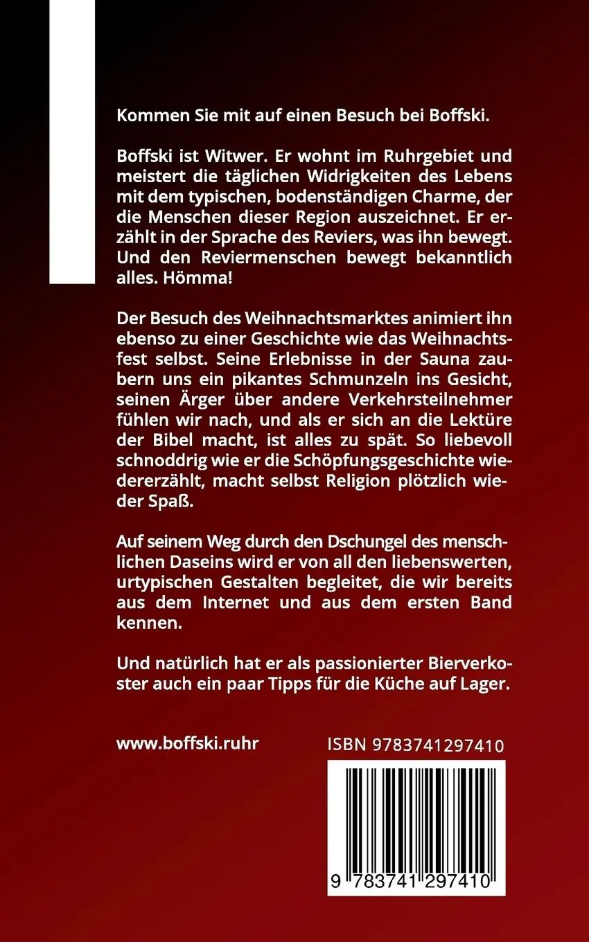 Rückseite: 9783741297410 | Boffski - Inne Kollenie | Geschichten in Reviermundart | Olaf O. Manke
