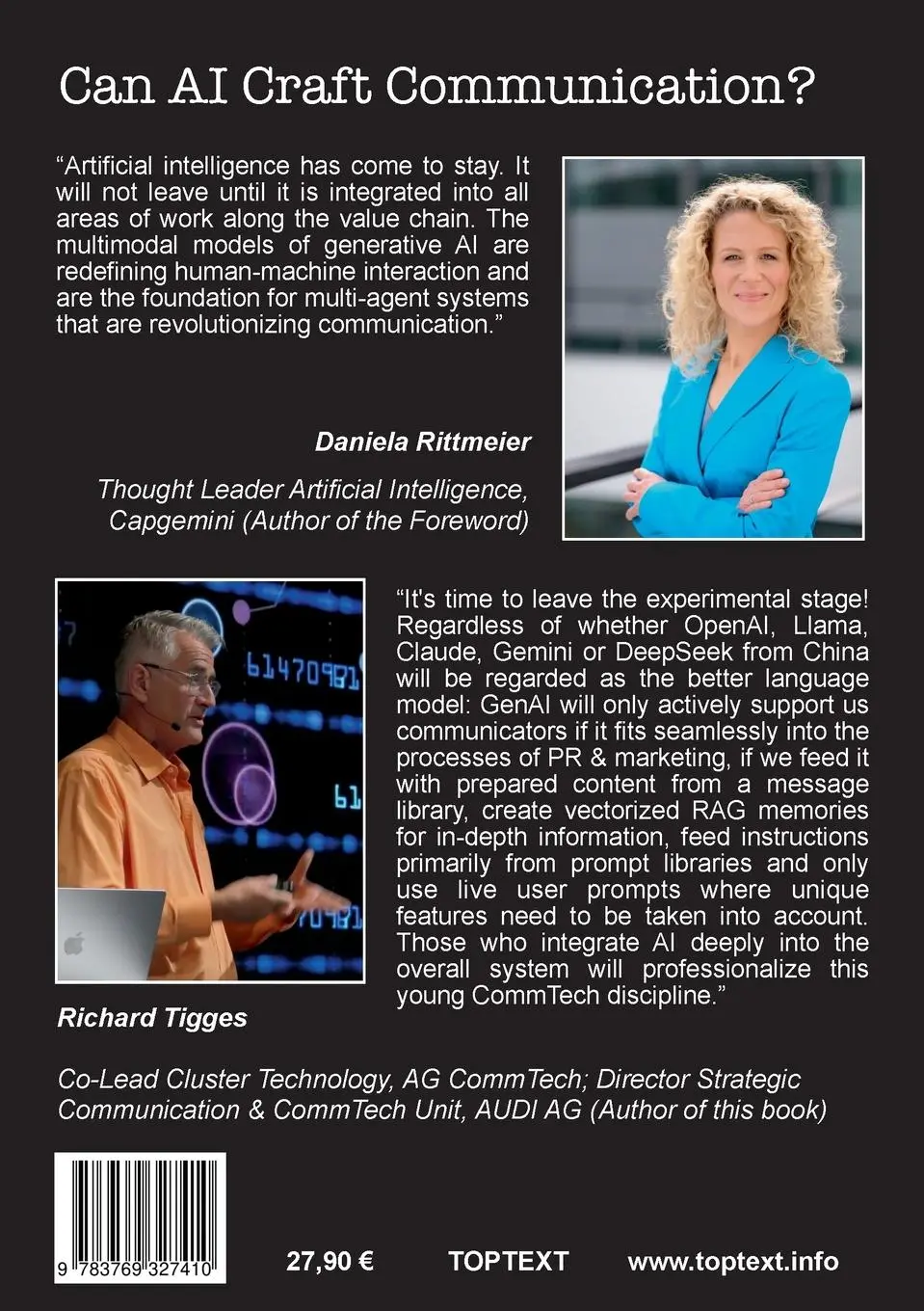 Rückseite: 9783769327410 | Can AI Craft Communication? | Richard Tigges | Taschenbuch | 108 S.