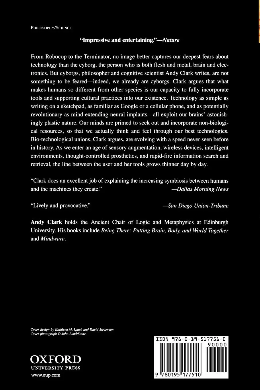 Rückseite: 9780195177510 | Natural-Born Cyborgs | Andy Clark | Taschenbuch | Englisch | 2004