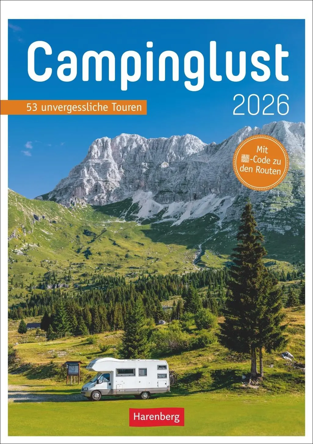 Cover: 9783840037610 | Campinglust Wochen-Kulturkalender 2026 - 53 unvergessliche Touren