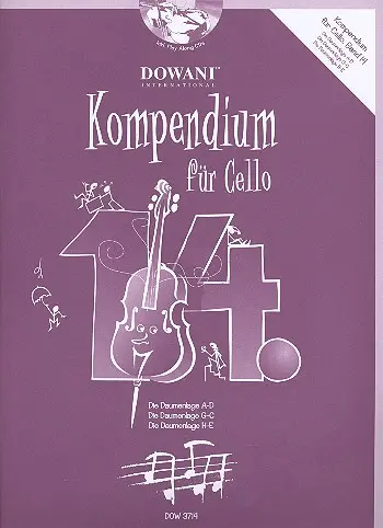 Cover: 9783905477610 | Kompendium für Violoncello Band 14 (+2 CD's) für 1-2 Violoncelli...