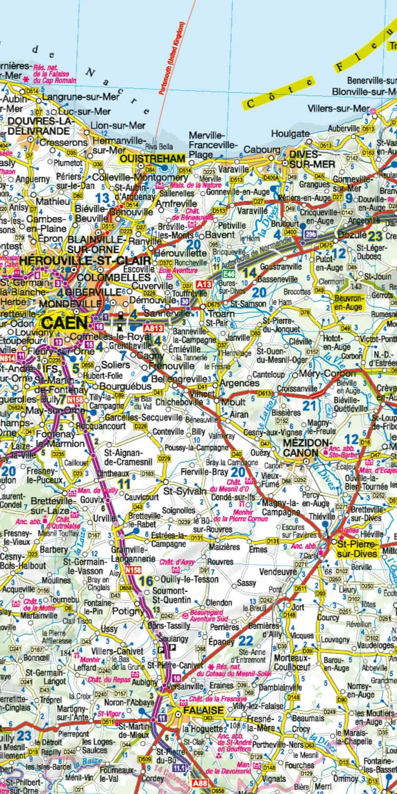 Bild: 9783939997610 | MoTourMaps Normandie Auto- und Motorradkarte 1:300.000 | MoTourMedia