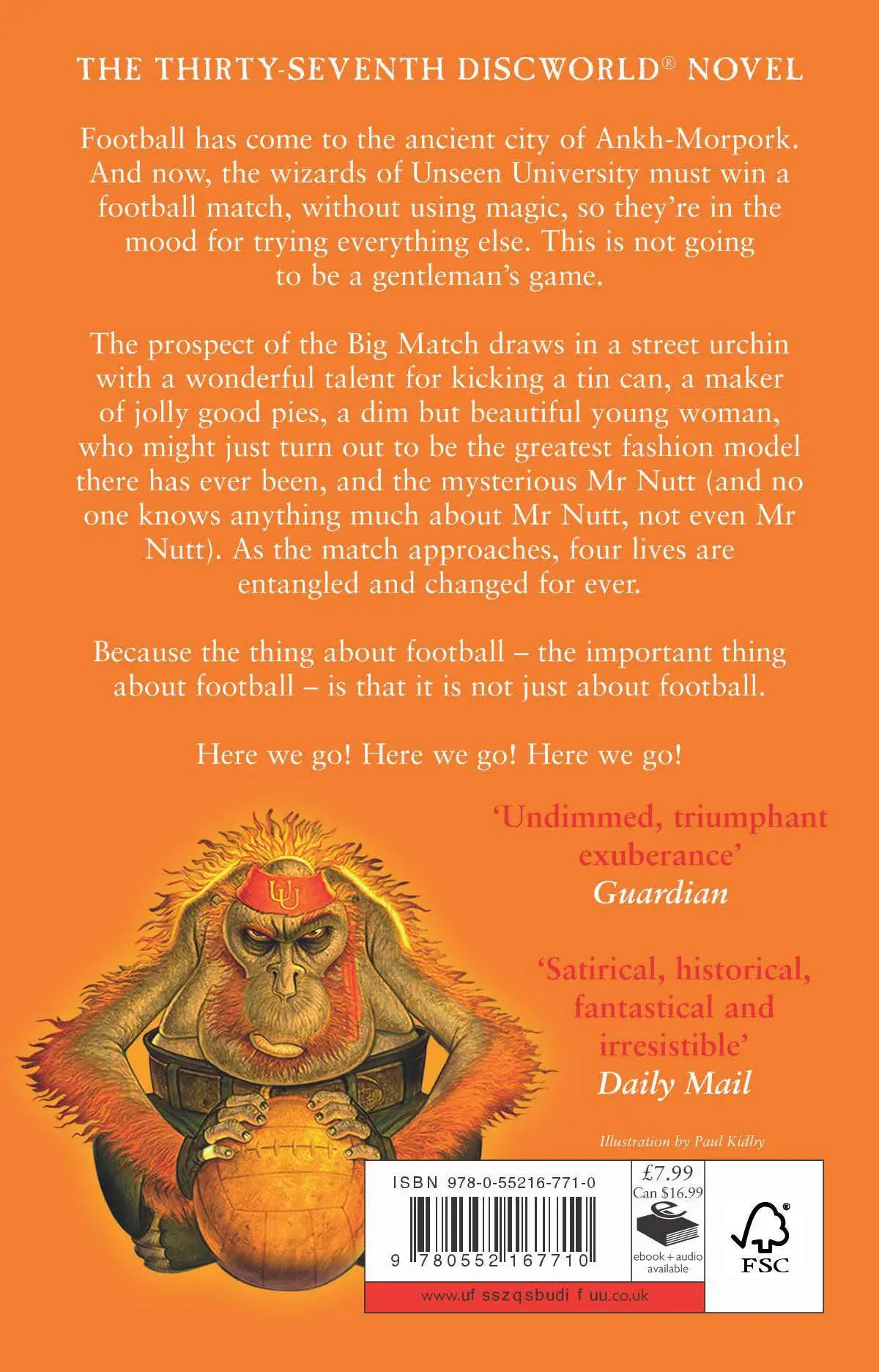Rückseite: 9780552167710 | Unseen Academicals | (Discworld Novel 37) | Terry Pratchett | Buch