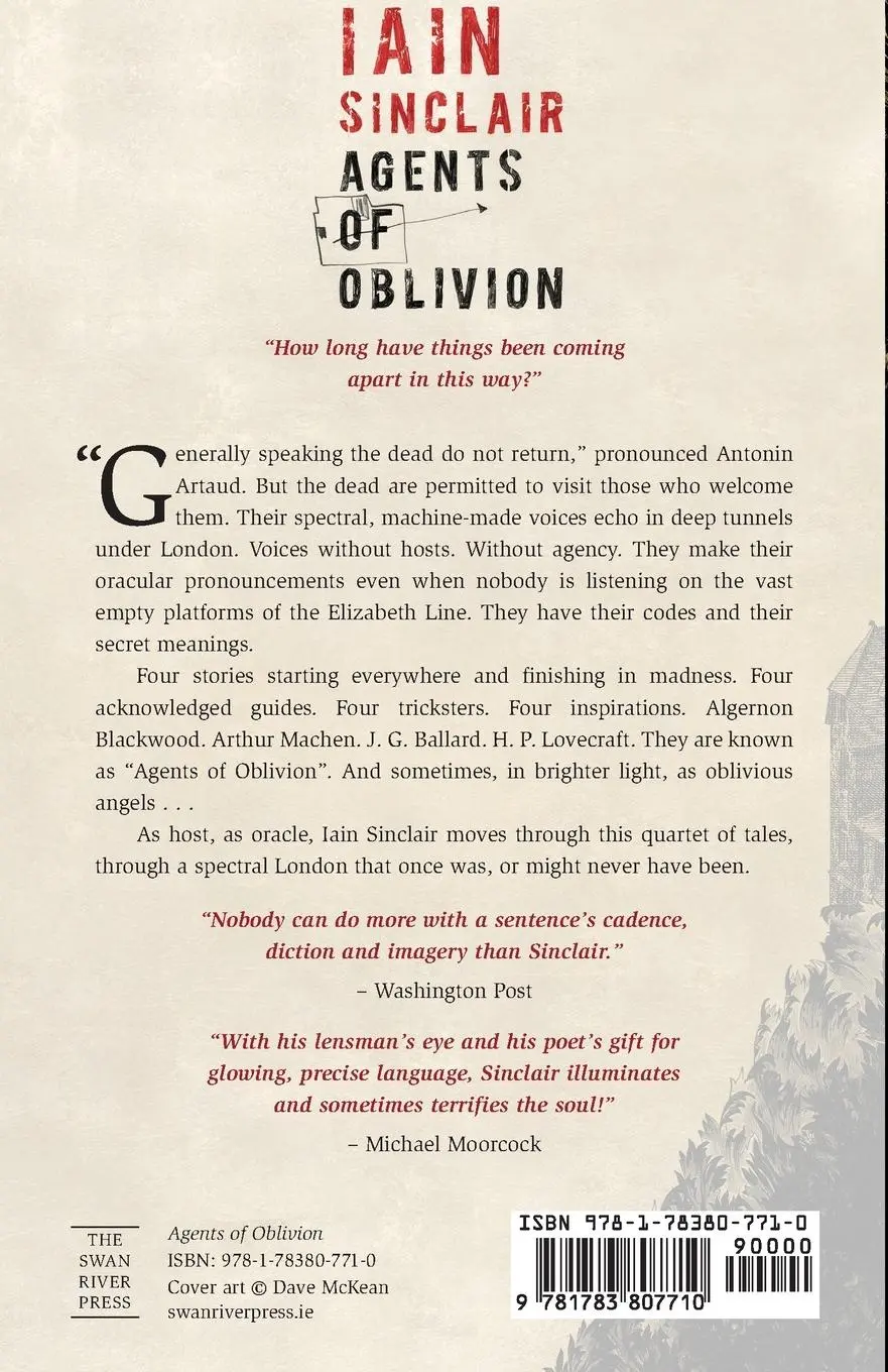 Rückseite: 9781783807710 | Agents of Oblivion | Iain Sinclair | Taschenbuch | Englisch | 2023