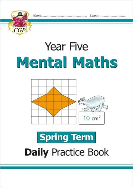 Cover: 9781789087710 | KS2 Mental Maths Year 5 Daily Practice Book: Spring Term | Cgp Books