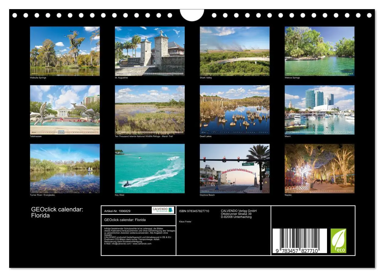 Bild: 9783457827710 | GEOclick calendar: Florida (Wandkalender 2026 DIN A4 quer),...