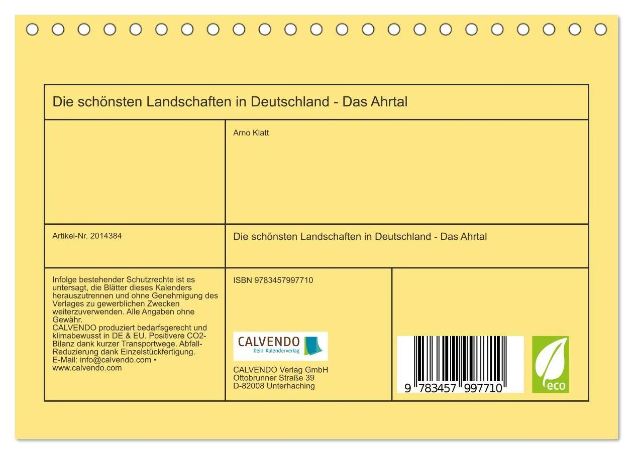 Bild: 9783457997710 | Die schönsten Landschaften in Deutschland - Das Ahrtal...