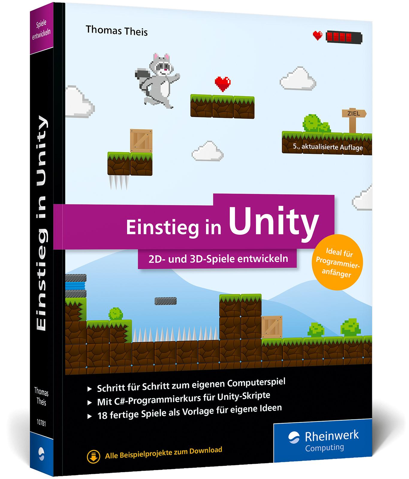 Cover: 9783367107810 | Einstieg in Unity | Thomas Theis | Taschenbuch | Rheinwerk Computing