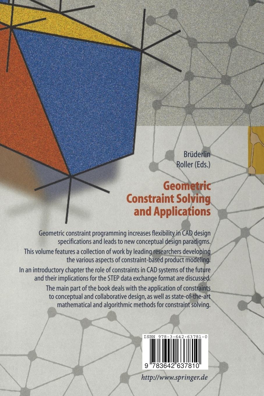 Rückseite: 9783642637810 | Geometric Constraint Solving and Applications | Beat Brüderlin (u. a.)