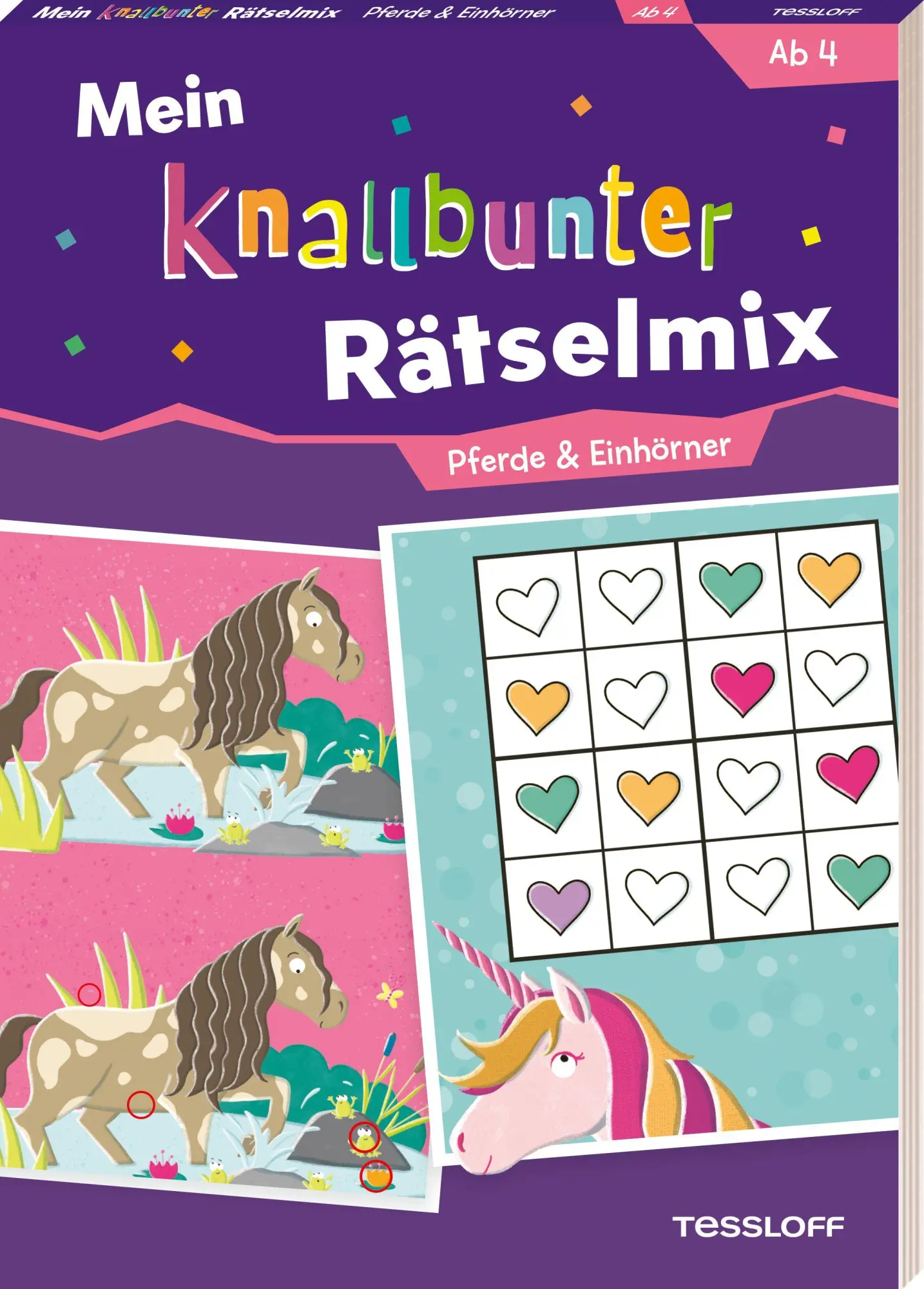Cover: 9783788647810 | Mein knallbunter Rätselmix. Pferde &amp; Einhörner | Ilka Röhling | Buch
