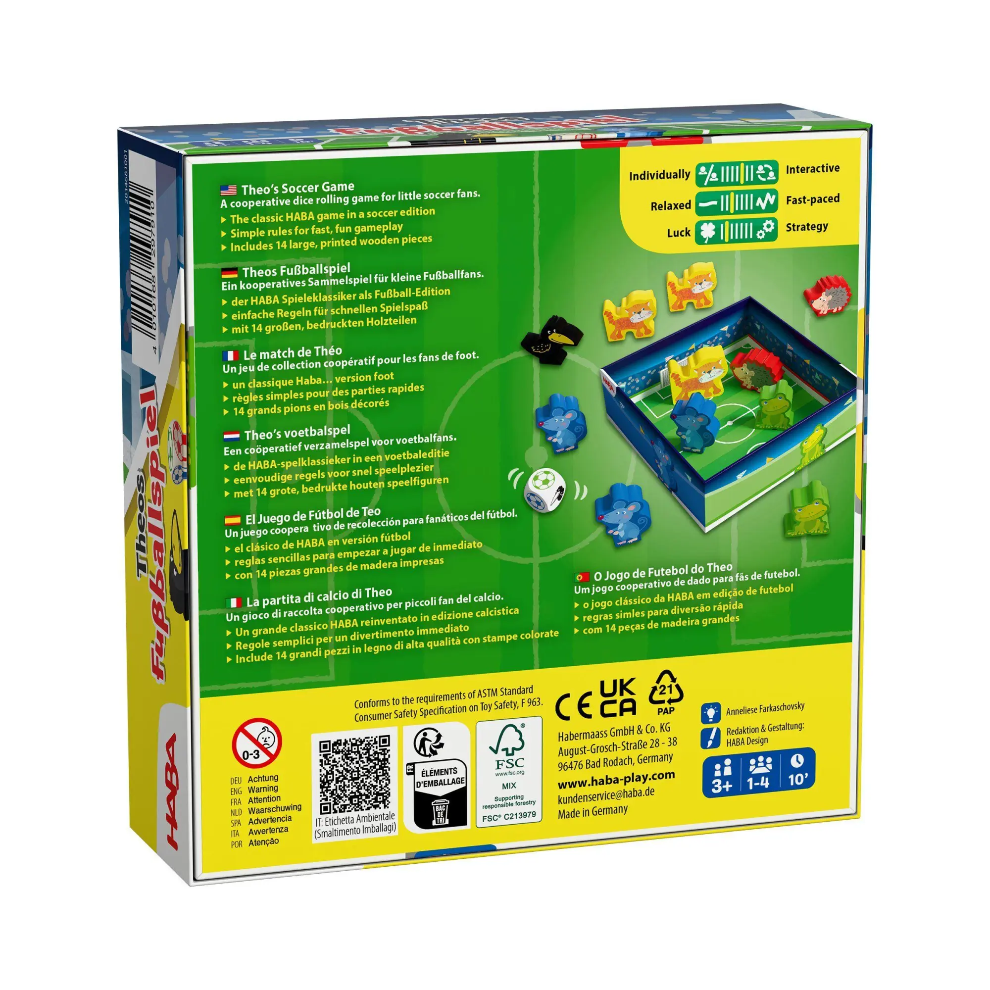 Bild: 4010168297910 | Theos Fußballspiel | Thade Precht | Spiel | 2014681001 | Deutsch