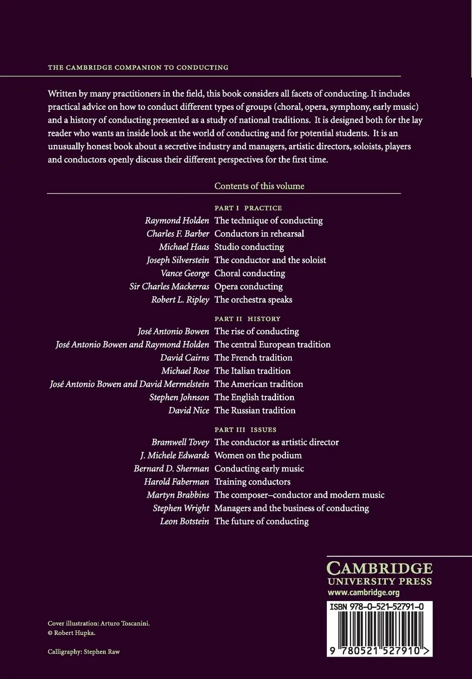 Rückseite: 9780521527910 | The Cambridge Companion to Conducting | José Antonio Bowen | Buch