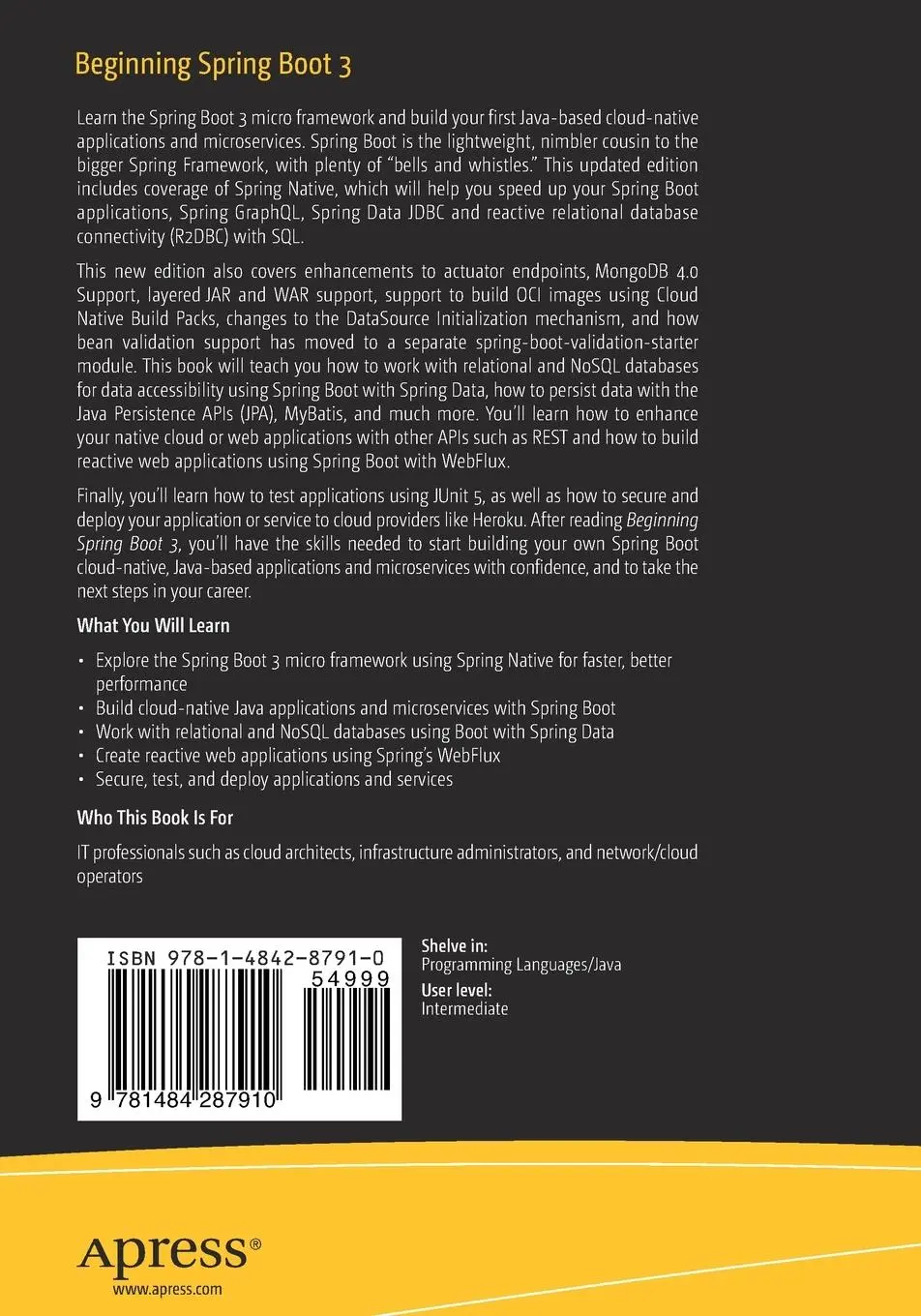 Rückseite: 9781484287910 | Beginning Spring Boot 3 | Sai Upadhyayula (u. a.) | Taschenbuch | xxi