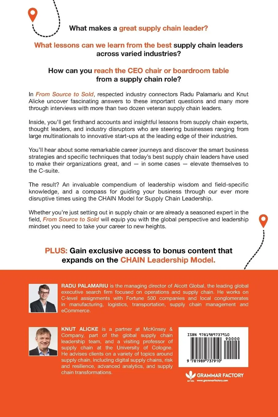 Rückseite: 9781989737910 | From Source to Sold | Stories of Leadership in Supply Chain | Buch