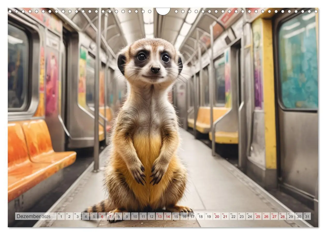 Bild: 9783383797910 | Erdmännchen in New York City (Wandkalender 2025 DIN A3 quer),...