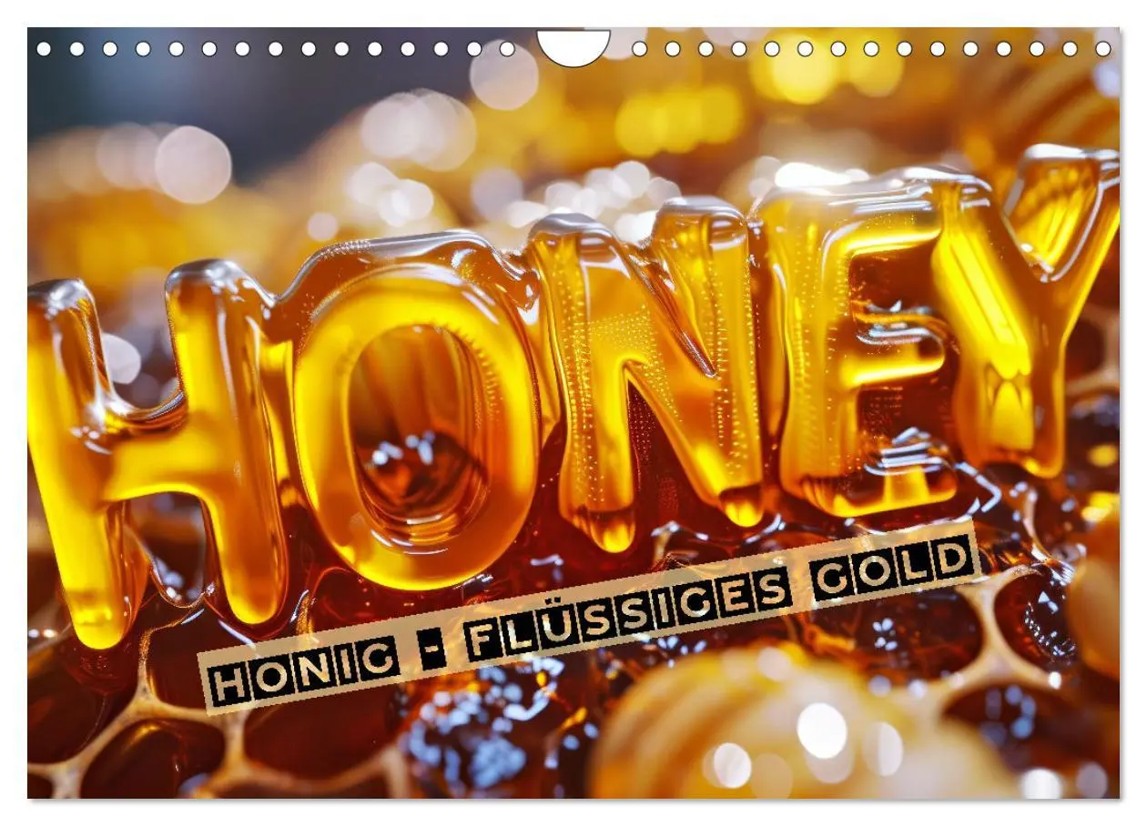 Cover: 9783435407910 | HONIG - flüssiges Gold (Wandkalender 2025 DIN A4 quer), CALVENDO...