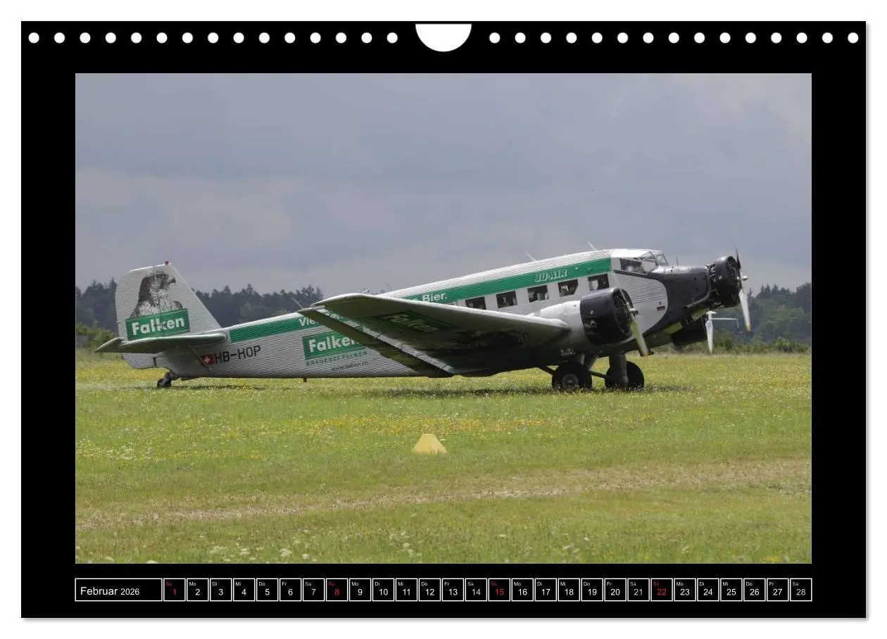 Bild: 9783516207910 | JU-AIR Ju-52 (Wandkalender 2026 DIN A4 quer), CALVENDO Monatskalender