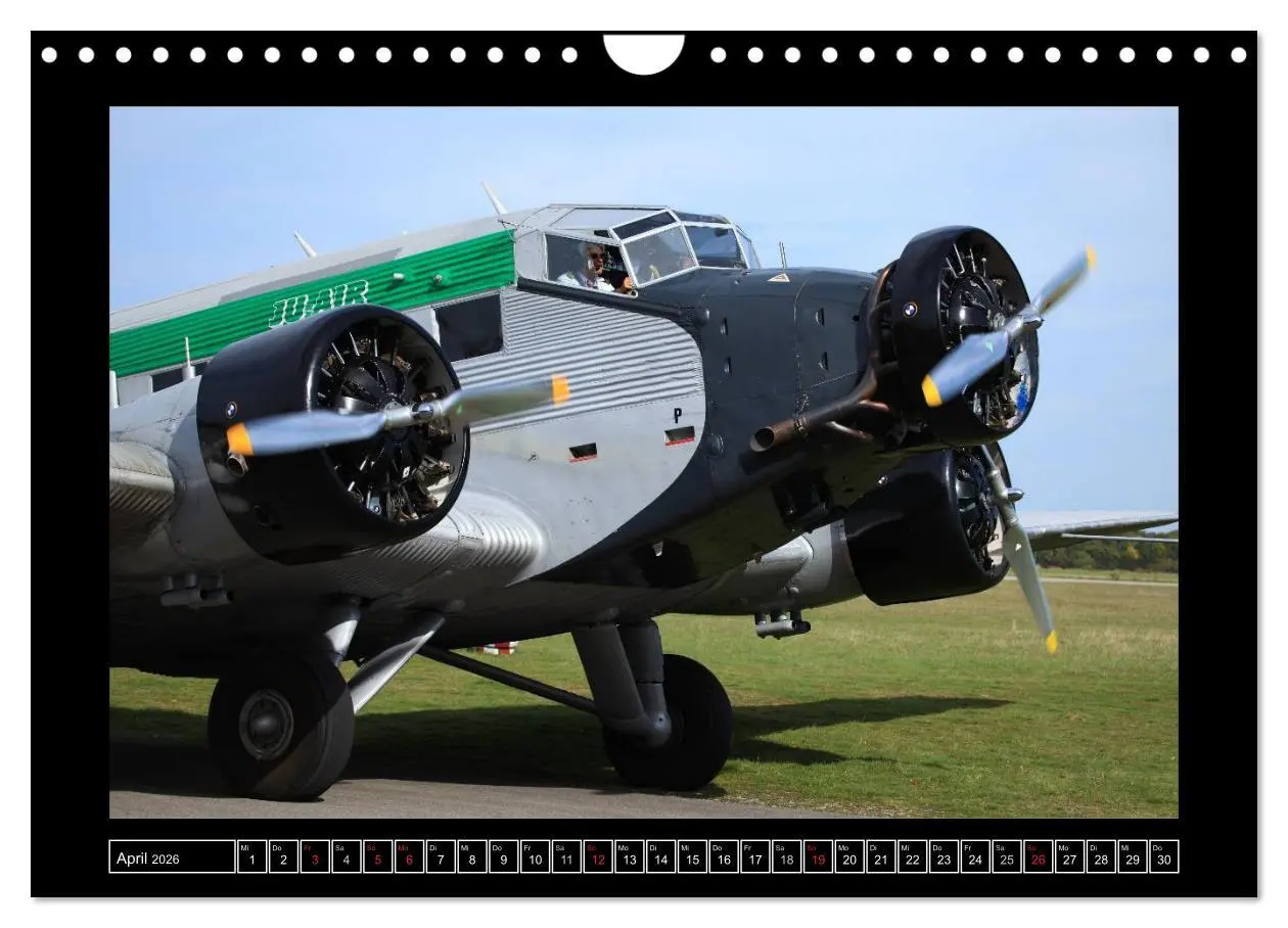 Bild: 9783516207910 | JU-AIR Ju-52 (Wandkalender 2026 DIN A4 quer), CALVENDO Monatskalender