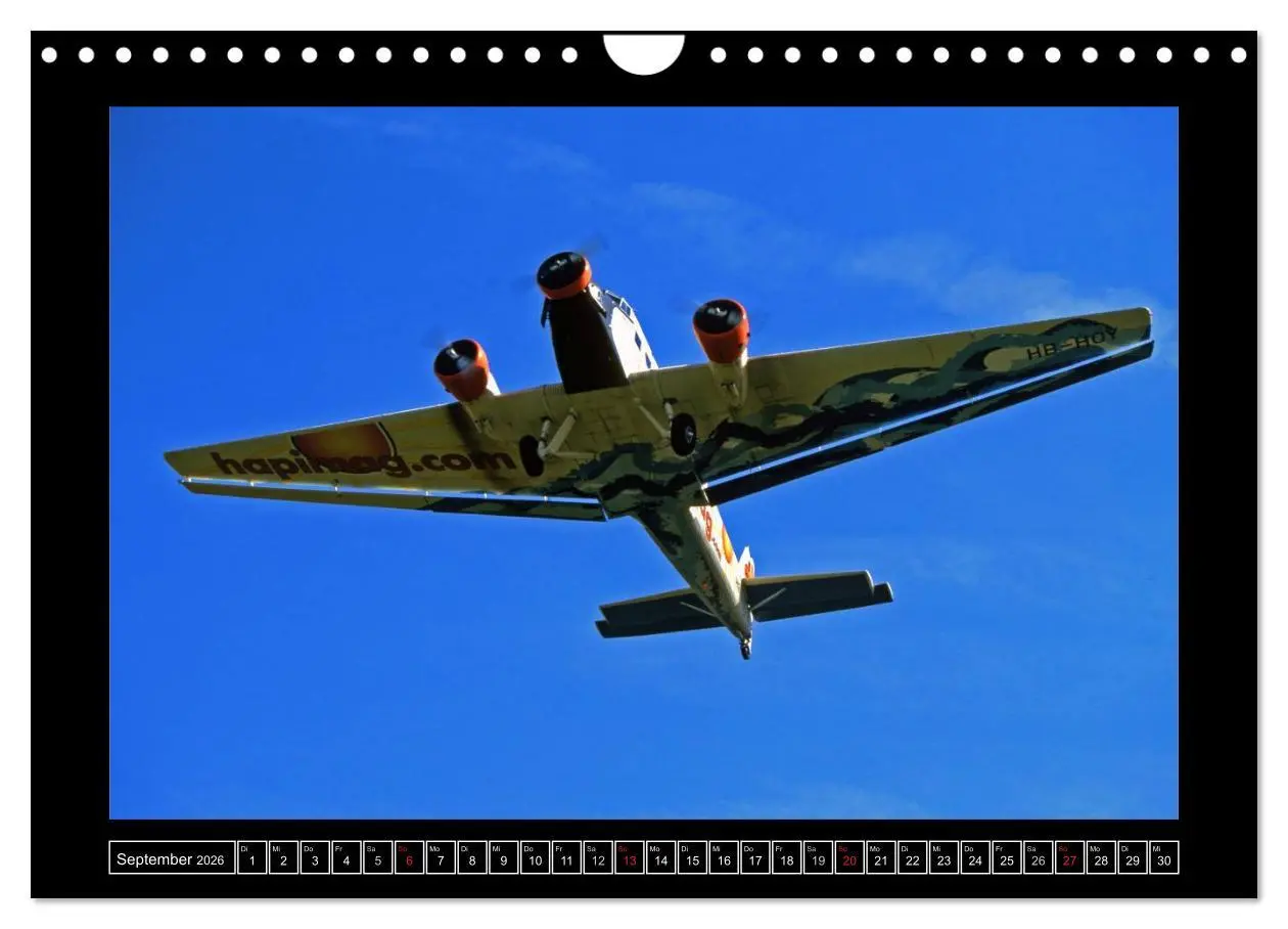 Bild: 9783516207910 | JU-AIR Ju-52 (Wandkalender 2026 DIN A4 quer), CALVENDO Monatskalender